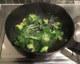 ブロッコリーと水菜のバター炒め作り方1写真