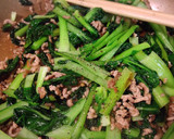 あっと言う間！ターサイと豚ひき肉の炒め物作り方5写真