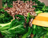 あっと言う間！ターサイと豚ひき肉の炒め物作り方4写真