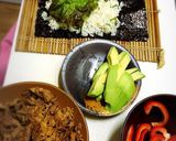 韓国風 アボカド豚肉の恵方巻き.海苔巻き作り方5写真