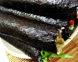 韓国風 アボカド豚肉の恵方巻き.海苔巻き作り方9写真