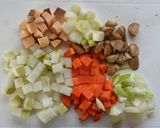 福島の郷土料理☆ざくざく（けんちん汁）。作り方1写真