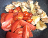 鶏モモ肉と卵&トマトのうま塩炒め♪作り方5写真