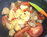 鶏モモ肉と卵&トマトのうま塩炒め♪作り方6写真