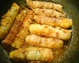 定番照り焼き☆アスパラ人参の豚バラ肉巻き作り方4写真