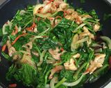 豚肉とほうれん草のバター醤油炒め作り方7写真