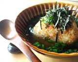 だし汁で！ゴマ香る焼きおにぎり茶漬け作り方5写真