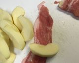りんごの豚肉巻き作り方1写真