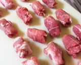 激安 豚コマ丸めて串焼き 豚串&ネギマ作り方2写真