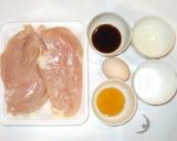 鶏胸肉のやわらかい簡単照り焼きゴマ油焼き作り方1写真