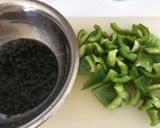 わかめとピーマン（パプリカ）の煮びたし作り方1写真