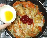 鶏胸肉のナポリタン風ケチャップ炒め♪簡単作り方10写真