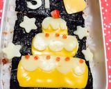 簡単！キャラ弁！お誕生日ケーキお弁当♡作り方3写真
