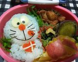 バレンタインのキャラ弁 ドラえもん♡作り方5写真