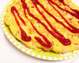 簡単♡白はんぺんとえびでふわふわ玉子焼き作り方5写真