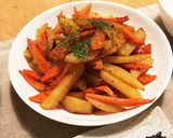 じゃがいもと人参のソース炒め作り方5写真