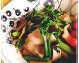 新野菜アスパラ菜とエリンギのオリーブ炒め作り方6写真