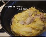 豚バラ白菜の十六茶蒸し作り方3写真