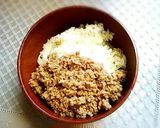 肉味噌そぼろの三色丼作り方2写真