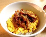 とろふわ卵と照焼きチキンの親子丼作り方6写真