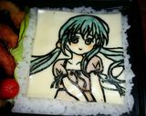 海苔アート キャラ弁 香風智乃作り方2写真