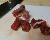 カレー用牛肉で佃煮。作り方2写真