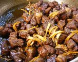 カレー用牛肉で佃煮。作り方7写真