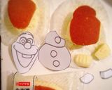 オラフ ケーキ♪簡単☆立体 キャラ作り方6写真