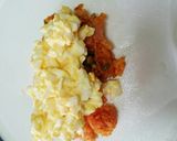 包んで焼くだけ玉子サラダケチャップライス作り方3写真