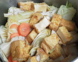 ぱぱっと！白菜と厚揚げの煮物作り方1写真