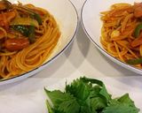 簡単セロリ入りナポリタン作り方6写真