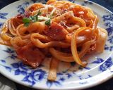 冷めてもおいしい！きしめんでナポリタン作り方3写真