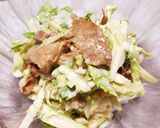 照り焼きチキンのキャベツ和え 簡単旨い作り方2写真