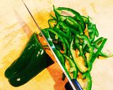 ウチの常備菜 ③ピーマンの生姜と味噌炒め作り方1写真