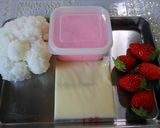 バレンタイン　いちご丸ごとロール寿司作り方1写真