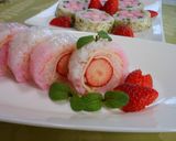 バレンタイン　いちご丸ごとロール寿司作り方7写真