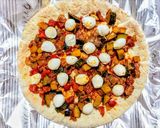簡単ランチ！ラタトゥイユと生ハムのピザ作り方2写真