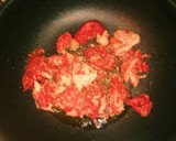 牛切落とし肉としめじの卵オイスター炒め作り方2写真