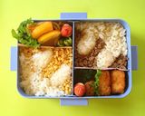そぼろで簡単チップとデール♡キャラ弁作り方2写真