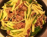 簡単♡味付け豚肉じゃがピーマン炒め作り方5写真