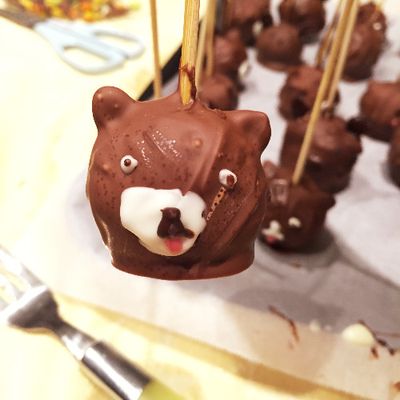 苺チョコ☆ロリポップくま Amazon.co.jp: ロリポップチョコチャーム ちい*かわ みんなで黒