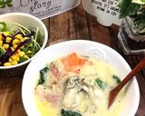 簡単★牡蠣と白菜コクうまクリームシチュー作り方10写真