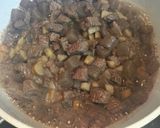 ビーフとごぼうと蒟蒻のゴロゴロ丼作り方6写真