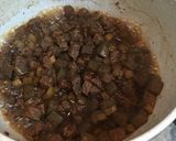 ビーフとごぼうと蒟蒻のゴロゴロ丼作り方8写真