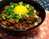 ビーフとごぼうと蒟蒻のゴロゴロ丼作り方9写真