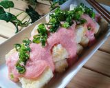 カリふわっ揚げ焼き豆腐明太マヨソース❤作り方3写真