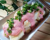 カリふわっ揚げ焼き豆腐明太マヨソース❤作り方3写真