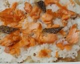 簡単♪醤油おかかに海苔シャケ弁当作り方3写真
