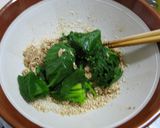 簡単!我が家の定番ほうれん草の胡麻あえ作り方2写真