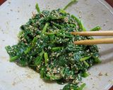 簡単!我が家の定番ほうれん草の胡麻あえ作り方3写真